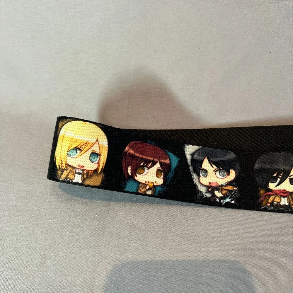 Buckle-Down Buckle-Up with Buckle-Down Attack on Titan Belt Unisex Multicolor